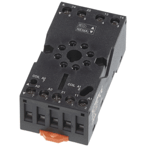 Europa GZP8 BLACK 8 Pin Octal Relay Base Black