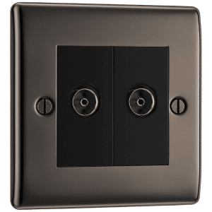 BG NBN63-01 Isolated Co-Axial Socket 2G